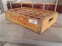 Coke pop crate(yellow) w/bottle dividers for 24
