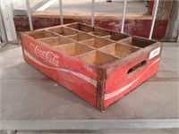 Coke pop crate(red) w/bottle dividers for 12