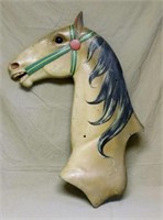 Carnival Carousel Advertisement Metal Horse Head.