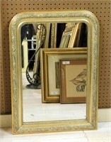 Louis Philippe Style Gilt Wood Framed Mirror.