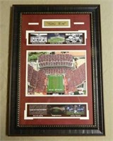 Texas A & M "Gig Em" Framed Memorabilia.