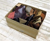 Box of Small Leather Pieces.