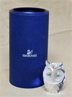 Swarovski Crystal Owl Figure.