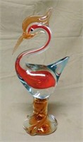 Murano Style Art Glass Heron.