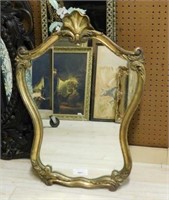 Louis XV Style Gilt Wood Framed Mirror.