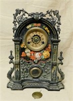 Lorton's Cast Iron Fronted Shelf Clock.