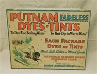 Putnam Dyes-Tints Advertising Cabinet.