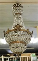 Empire Style Crystal Chandelier.