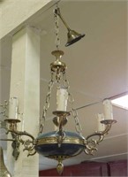 Classical French Empire Six Light Chandelier.