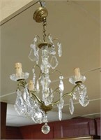 French Pendalogue Crystal Chandelier.
