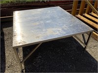 LARGE STAINLESS STEEL TABLE