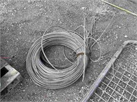 LARGE REEL OF STEEL CABLE