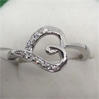 Silver CZ(0.2ct) Ring