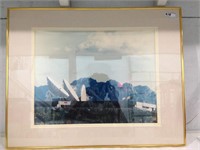 Framed wall photograph