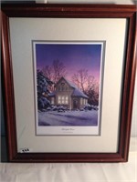 Framed wall photograph