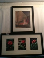 Two framed wall photographs