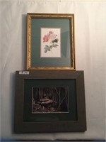 two framed wall photographs