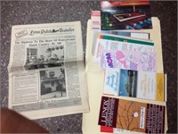 Newspaper and pamphlets