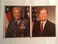 Two signed photographs