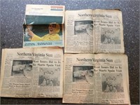 set of Norther Virginia Sun newspapers