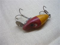 Yellow & Red Vintage Wood Lure