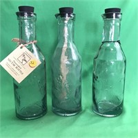 3 HEAVY Glass Containers for Making/Keeping Nector