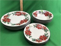 Poinsetta Christmas Dishes! Great for COOKIES!