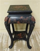 Chinoiserie Painted Wooden Pedestal.