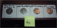 4 US Silver Quarters 1926 D 26 P 28 P 28 S