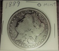1889 O Morgan US silver dollar NEW ORLEANS