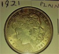 1921 Morgan US silver dollar PHILADELPHIA XF+