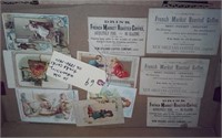 10 advertising cards French Mkt Coffee New Orleans