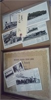 MKT katy railroad & 6 old railroad postcards