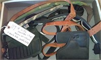4 rifle shoulder straps, ammo wristband, holster