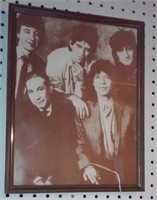 OLD Rolling Stones cardboard poster print