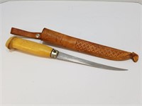 Fish Knife & Sheath SIGNED J Marttiini