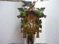 Vintage German Cuckoo Clock Green