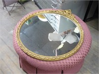 Round Antique Plaster Frame Mirror