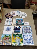 15 Assorted Trivet Tiles