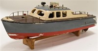 Vintage Battery Operated ITO Japan Wood Boat