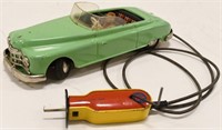 Arnold Tin Toy Car Western Germany Hand Control