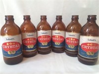 6 Labbat's Crystal Stubby Bottles