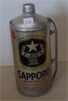 Sapporo Beer Tin - 10" tall