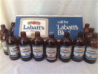 12 Labatt's Blue Stubby with Case