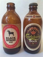 Black Horse & Carlsberg Stubby Bottles