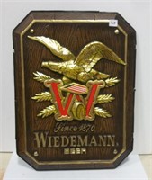 Plastic Wiedemann Beer Sign