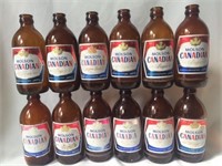 12 Molson Canadian Stubby Bottles