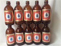 10 Molson Export Stubby Bottles