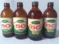 4 Labatt's 50 Stubby Bottles (1 sealed)