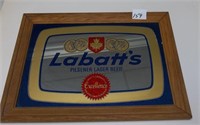 Labatt's Mirrored Sign 18" x 13"